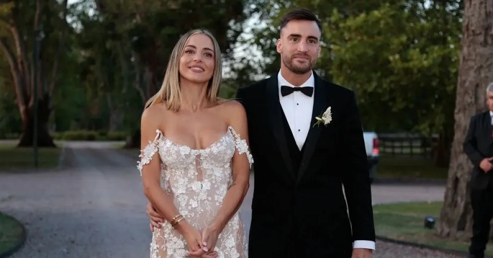 Las increíbles fotos del casamiento vip de Nicolás Tagliafico en un campo