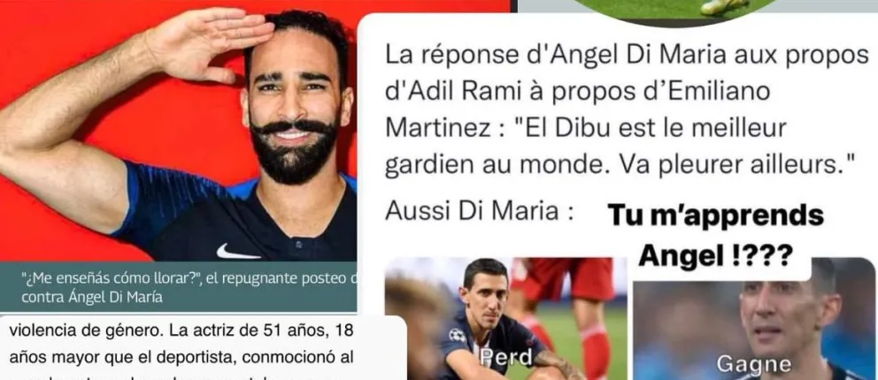 Lo anotó en el cuaderno: Jorgelina Cardoso se encargó de poner en su lugar a Adil Rami, luego de un posteo en contra de Di María