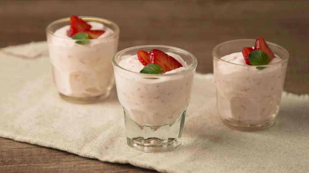 Espectacular: cómo hacer mousse de frutillas frescas