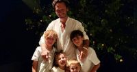 Las fotos de las vacaciones de Benjamín Vicuña con sus hijos en Uruguay
