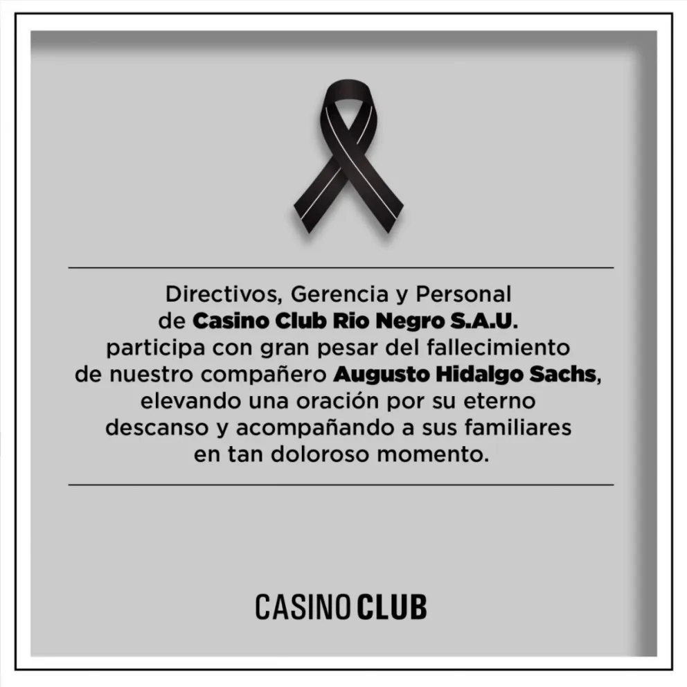 AUGUSTO HIDALGO SACHS (Q.E.P.D)
