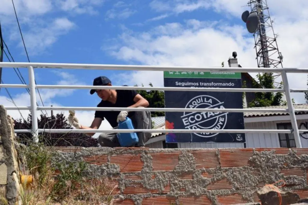 Continúan los trabajos de mejoras en distintos puntos de la ciudad 