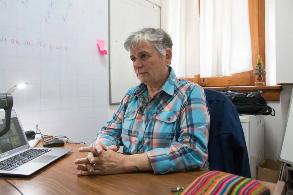 Patricia Díaz: "La temperatura del agua siempre es fría, por lo que hay que aclimatar el cuerpo"