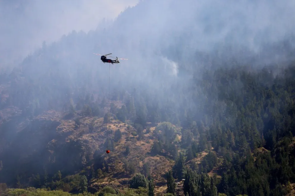 El presidente se comunicó con el intendente de El Hoyo por el incendio