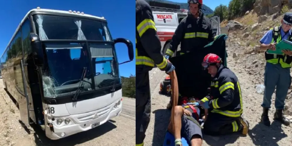 Dos ciclistas ingleses fueron atropellados por un colectivo y sufrieron graves heridas