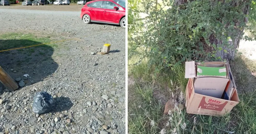 Residuos, fuego y acampes en lugares no habilitados en la zona de cerro Tronador
