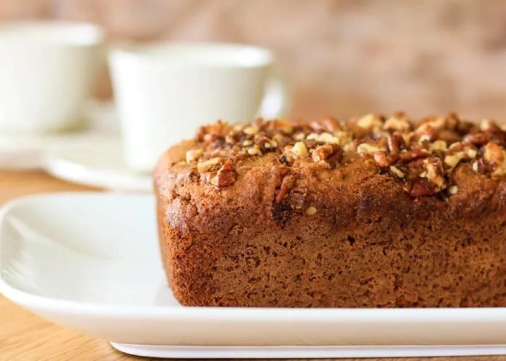 Una opción más saludable: budín integral de limón y frutos secos