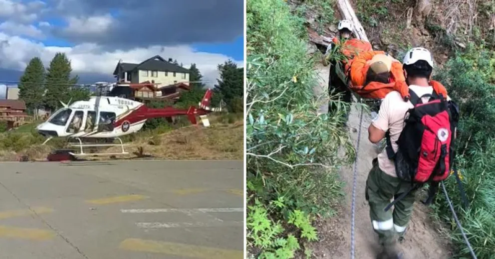 Nueva evacuación en la montaña: un hombre sufrió un traumatismo de tobillo