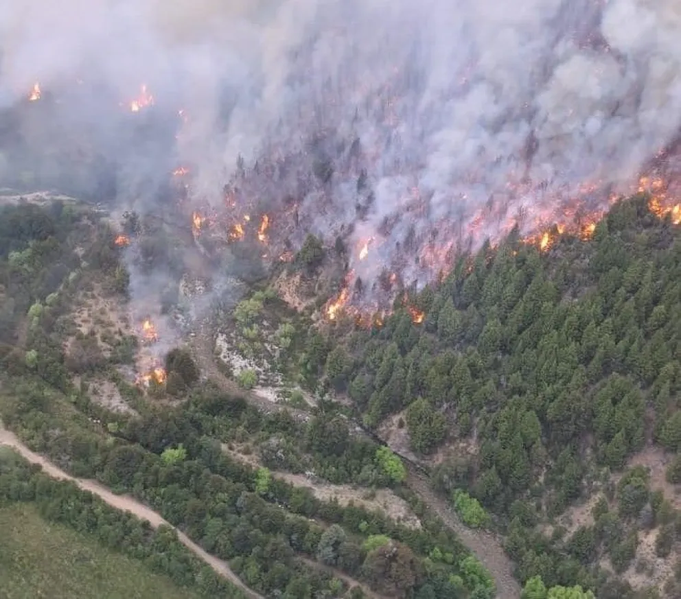 El incendio en Cuesta del Ternero continúa descontrolado y se espera por apoyo aéreo 