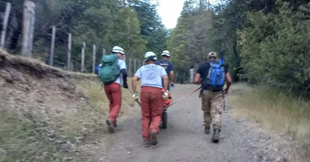 Nuevo rescate en el sector del Cajón del Azul