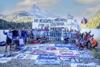 "Lago Escondido es patrimonio de todos los argentinos" anunciaron en el fin de la marcha