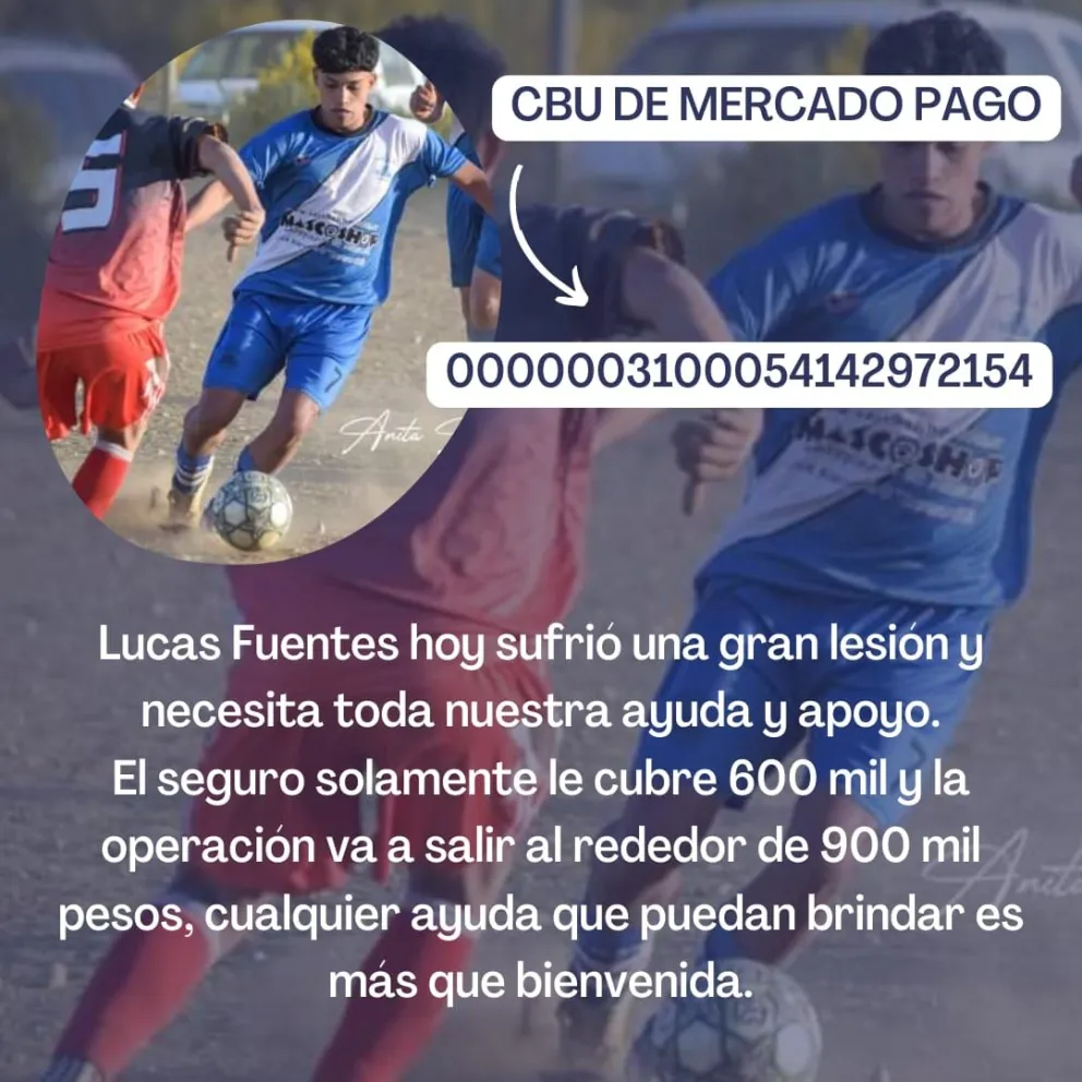 Grave lesión de un jugador de Martín Güemes