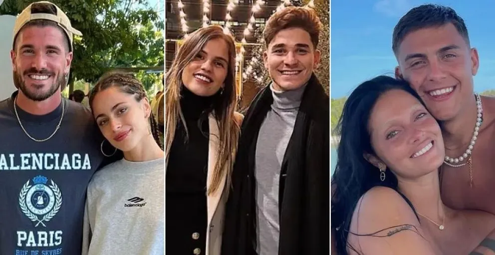 Un quemo: Rodrigo de Paul, Julián Alvarez y Paulo Dybala les hicieron el mismo regalo a sus novias por San Valentín