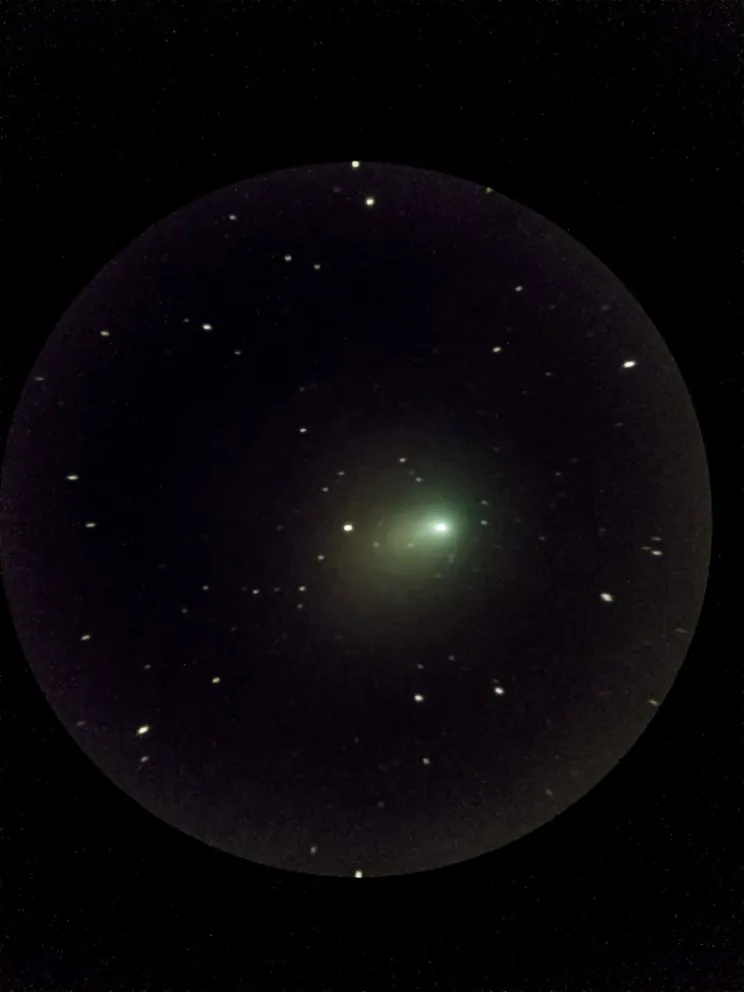 Así se vio el cometa Esmeralda desde Bariloche 