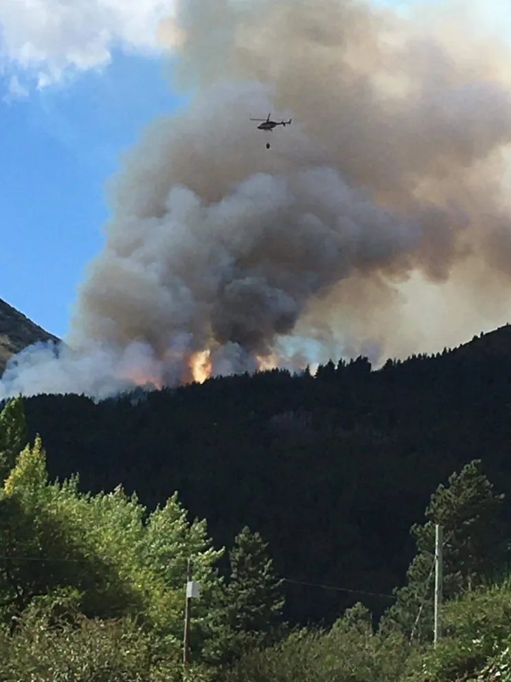 Brigadistas combaten un nuevo incendio forestal de grandes dimensiones 