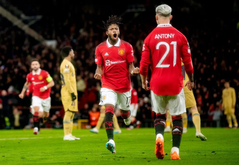 Con Lisandro y Garnacho, Manchester United eliminó al Barcelona de la Europa League