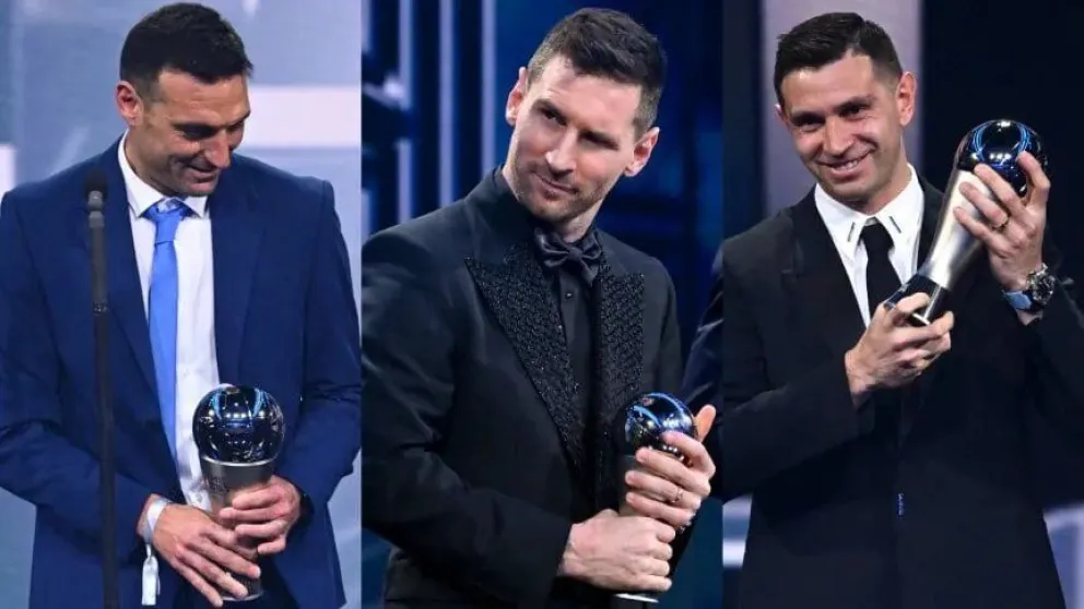 Argentina arrasó: Messi, el Dibu, Scaloni y la hinchada argentina se llevaron los premios The Best