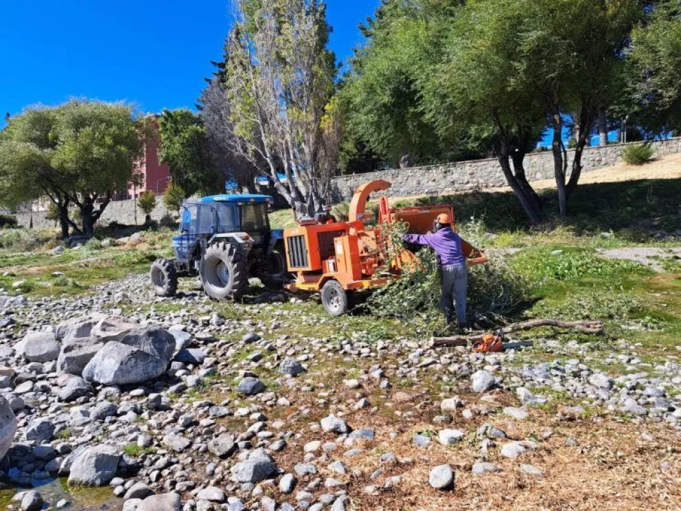 Trabajan desde el skate park hasta el club de caza y pesca para dejarlo "lindo"