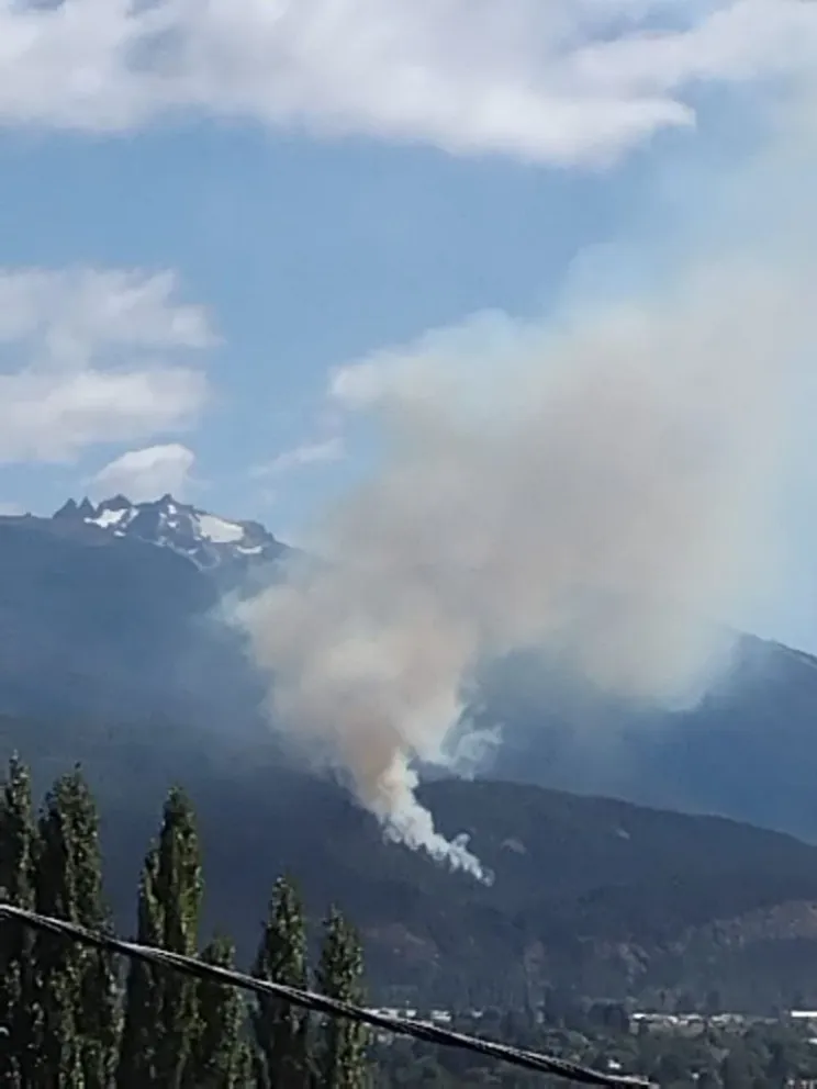Provincia puso a disposición sus recursos de combate del fuego para el incendio en El Bolsón