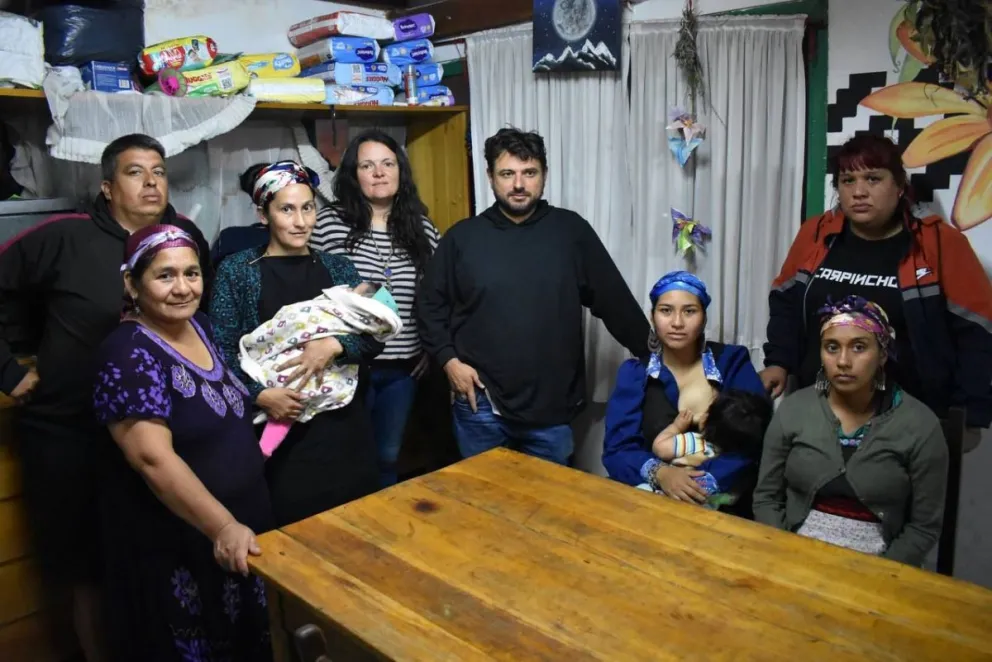 Visita a las detenidas mapuches