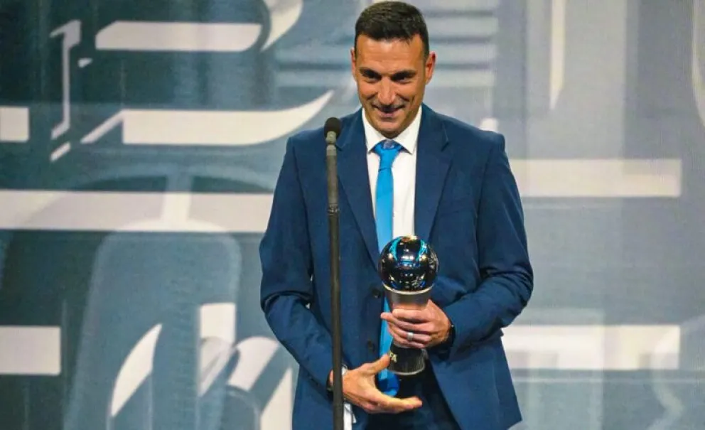 Scaloni fue elegido como el mejor entrenador de Sudamérica