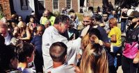 Más de 500 peregrinos rindieron homenaje al santo don Artémides Zatti    