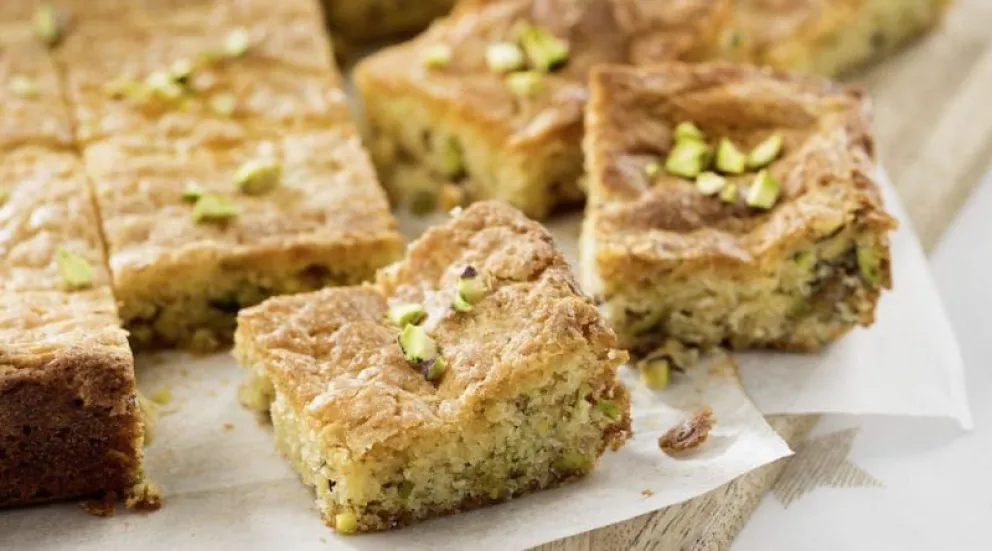 Brownies de pistacho, ¿te animás a probarlos?