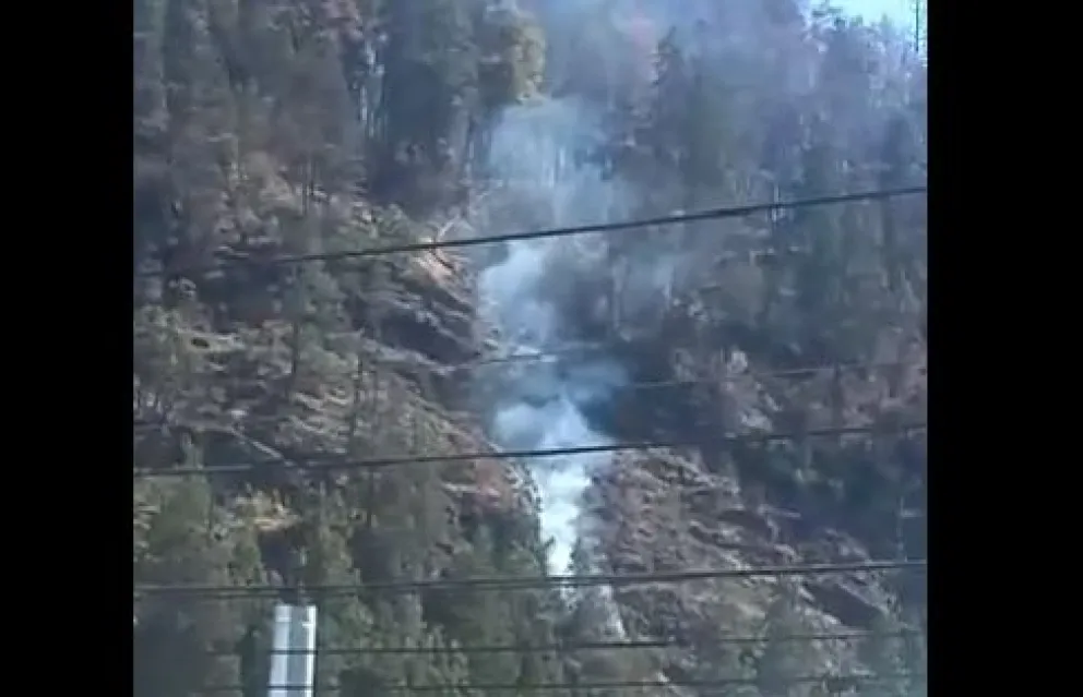 Principio de incendio en la Loma del Medio
