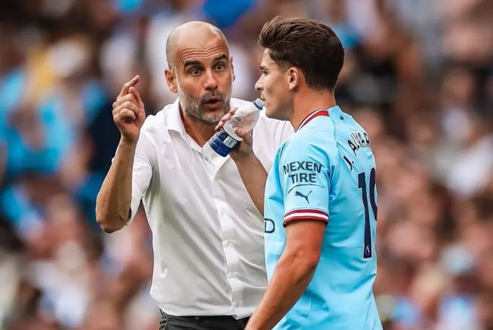 Haaland y Guardiola a los pies de la araña