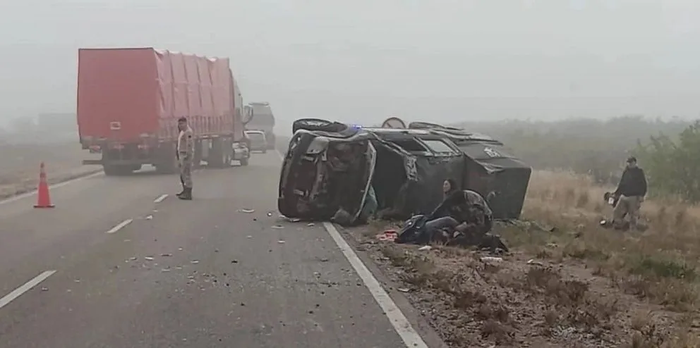 Falleció un policía en un grave accidente en la Ruta 251