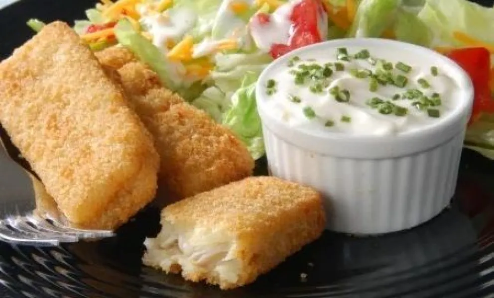 Palpitando la Semana Santa: bastoncitos de pescado al horno con salsa tártara