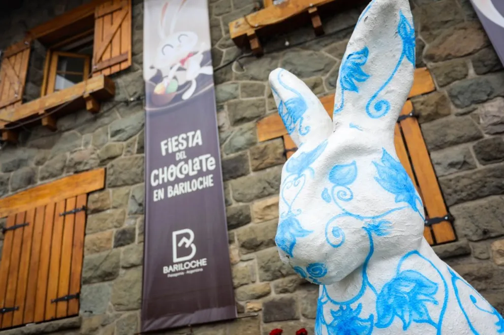 La ciudad ya se “bañó" en chocolate para una nueva fiesta 