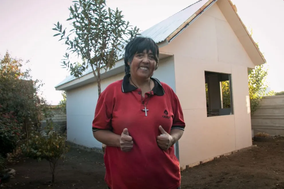 Falta muy poco para que Alicia cumpla el sueño de la casita propia
