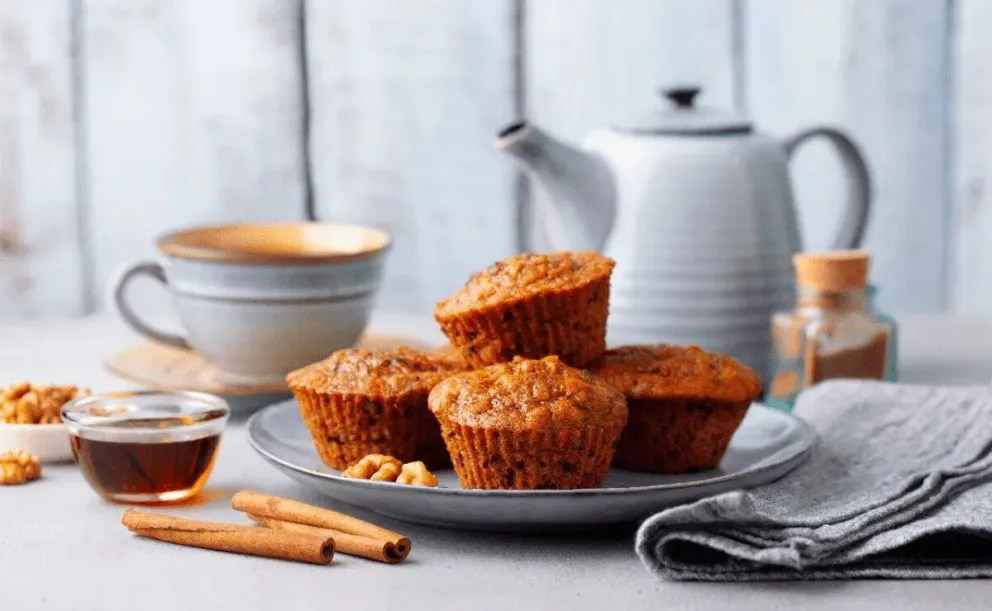 Fáciles y deliciosos: muffins de zanahoria y canela