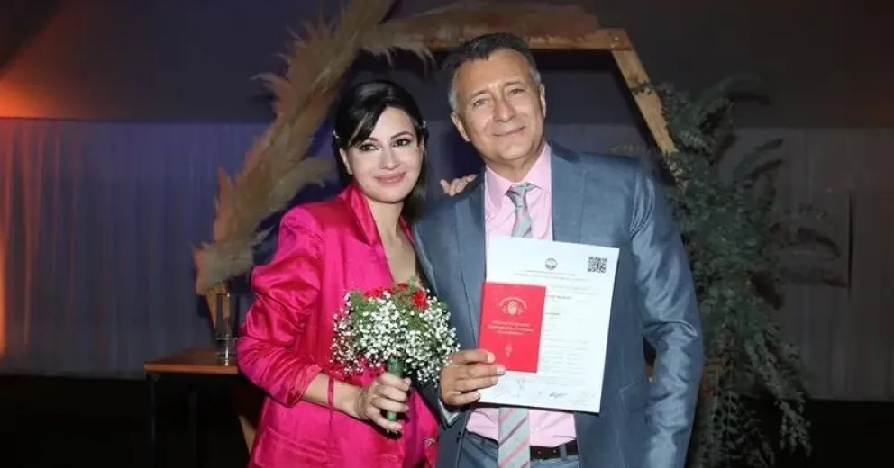 Las fotos del casamiento de Rolando Graña y Giselle Krüger con 100 invitados vip