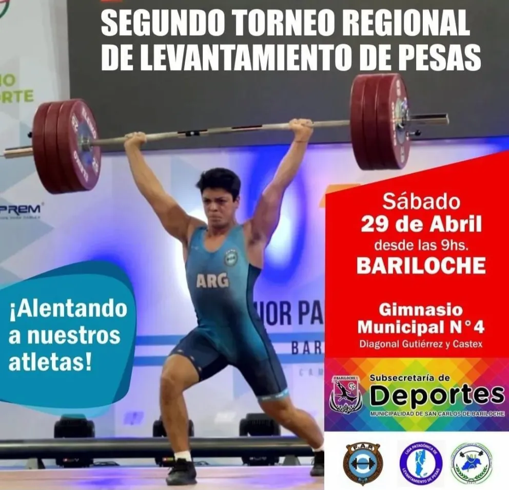 Este sábado Segundo Torneo Regional de Levantamiento de Pesas