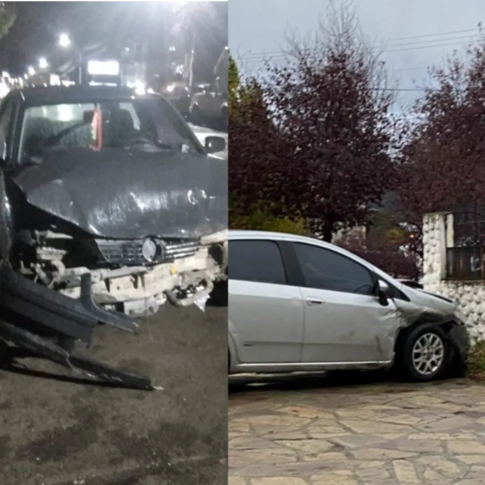 Dos vehículos colisionaron en esquina compleja y un hombre sufrió heridas leves