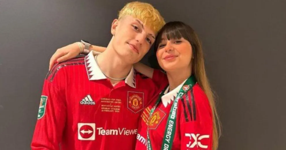 Las fotos de Eva, la mujer que lo convertirá en papá a Alejandro Garnacho