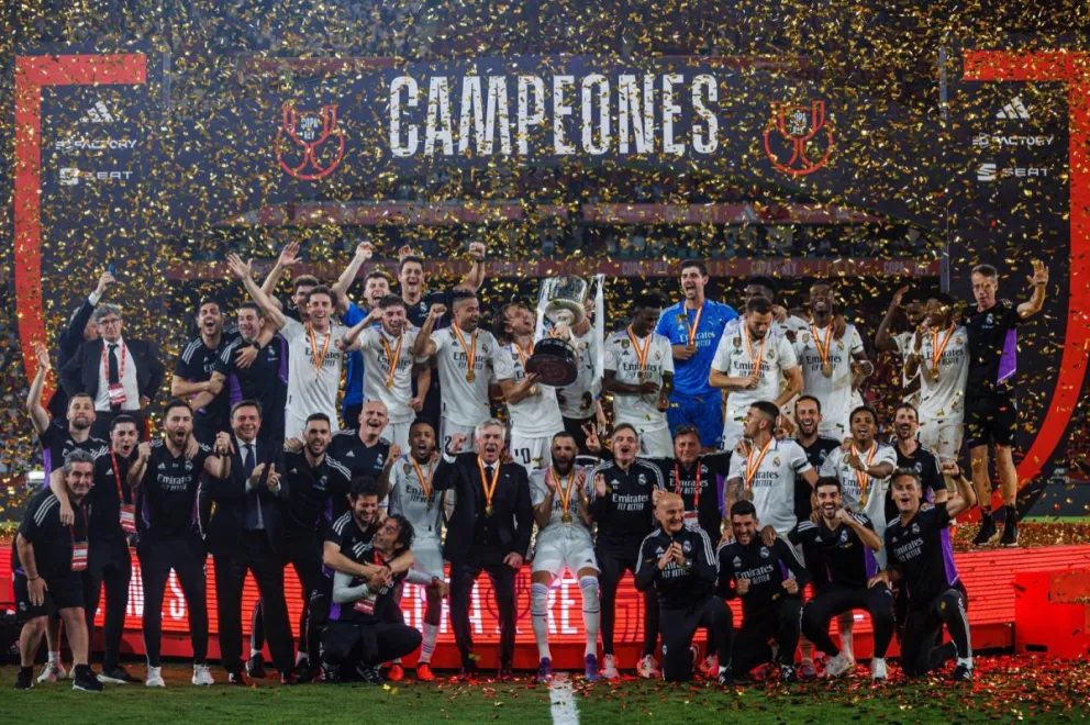 Sigue siendo el Rey: Real Madrid venció a Osasuna y gritó campeón