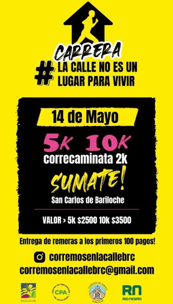 Llega la carrera urbana  “La calle no es un lugar para vivir”
