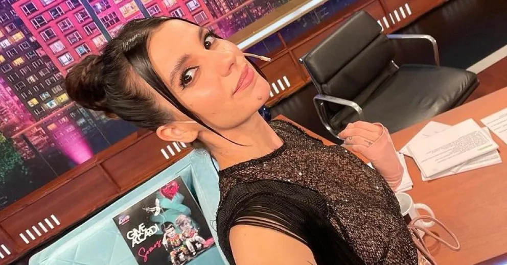 La foto ultra hot de Gimena Accardi en su camarín