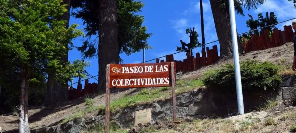 Paseo de las Colectividades en Bariloche: continúan los trabajos para embellecerlo