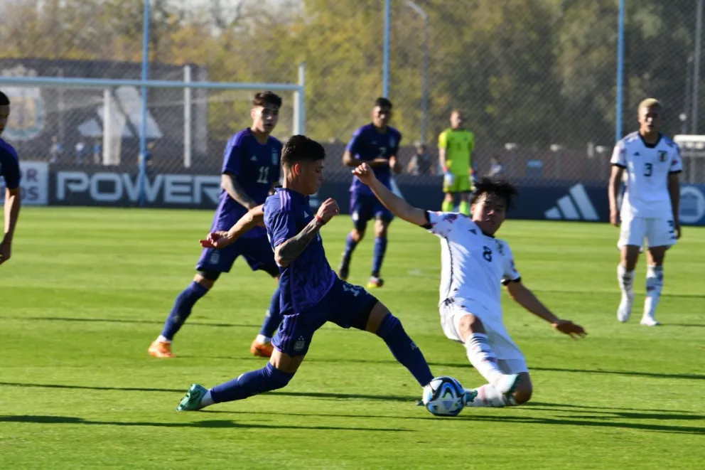 El “Colo” Barco anotó en la victoria de Argentina ante Japón en la previa del Mundial Sub 20
