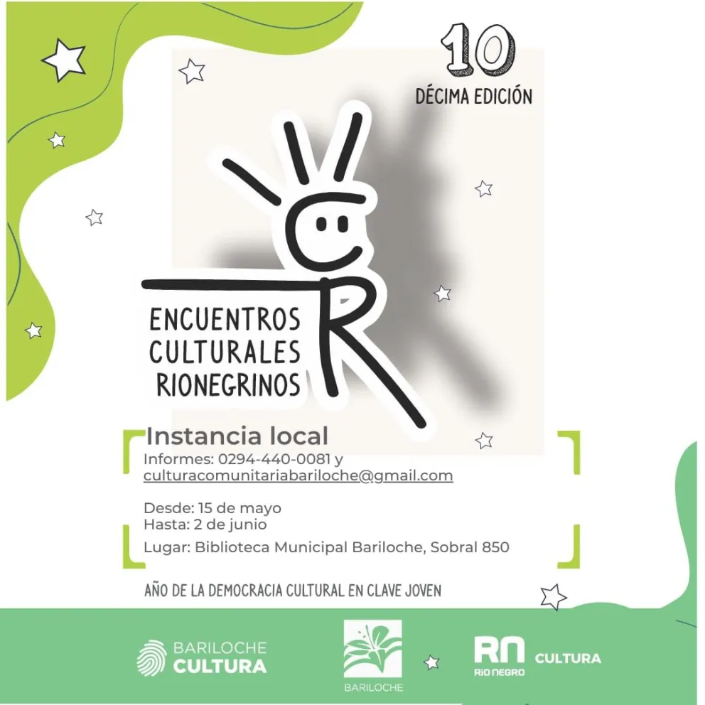Cómo participar de la instancia local de los Encuentros Culturales Rionegrinos