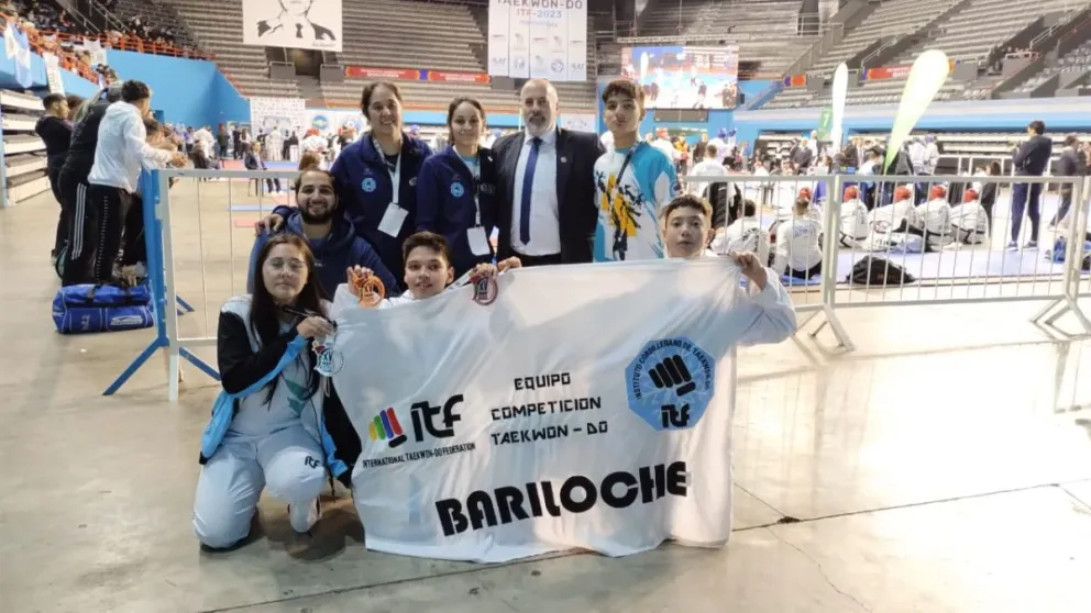 El taekwondo barilochense cosechó varias medallas en Mar del Plata