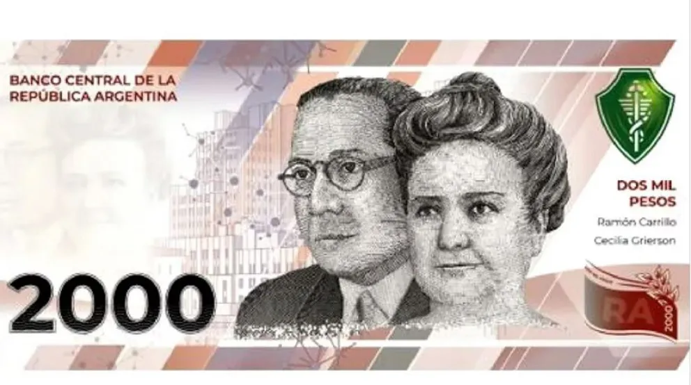 Comienza a circular esta semana el billete de $2.000