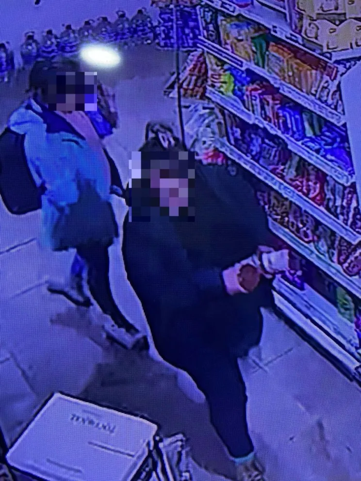 Las cámaras de un comercio del Alto grabaron a dos mecheras en acción