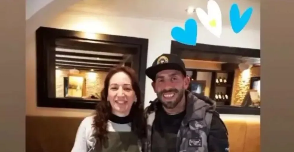 Carlos Tévez recorre la Patagonia y visitó Villa La Angostura