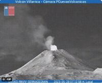Alerta Amarilla en el último monitoreo que se realizó al volcán Villarica 