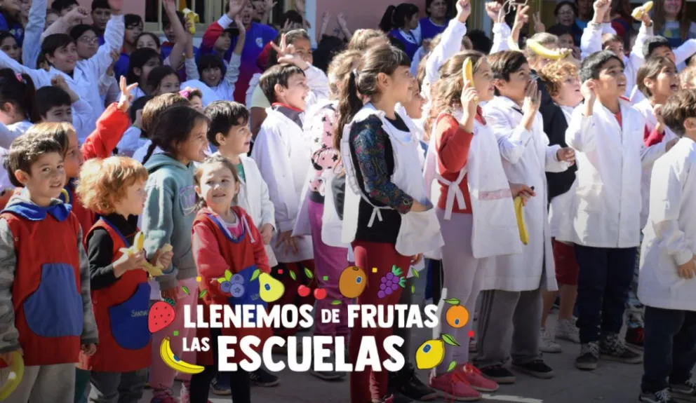 Fruteá Tú Escuela este año pide que elijan la fruta preferida